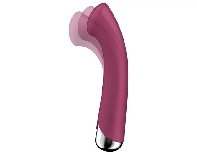 Satisfyer Spinning G-Spot 1 - forgó fejes G-pont vibrátor (piros)