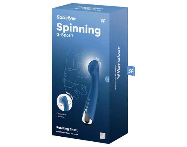 Satisfyer Spinning G-Spot 1 - forgó fejes G-pont vibrátor (kék)