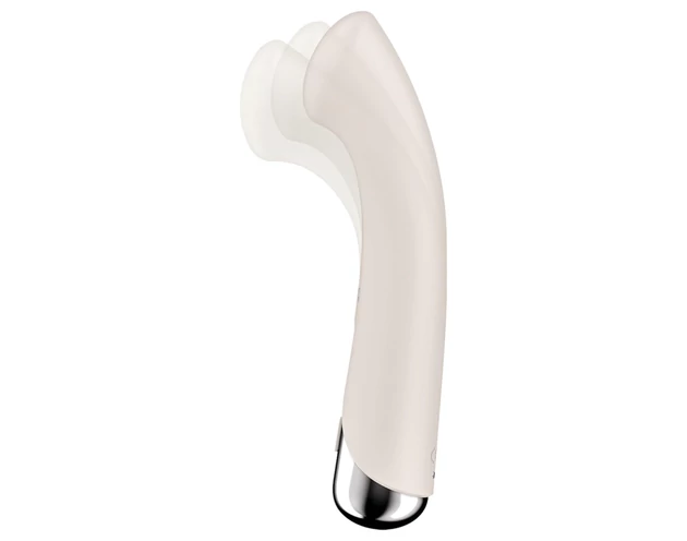 Satisfyer Spinning G-Spot 1 - forgó fejes G-pont vibrátor (bézs)