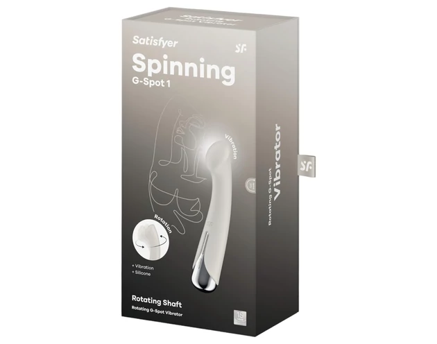 Satisfyer Spinning G-Spot 1 - forgó fejes G-pont vibrátor (bézs)