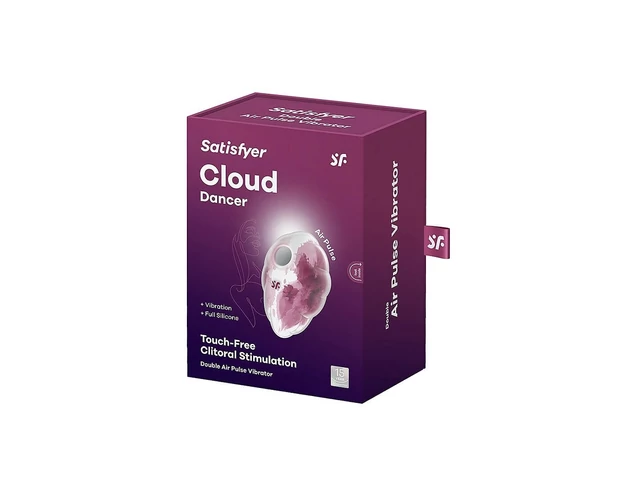 Satisfyer Cloud Dancer - léghullámos csiklóizgató (pink-fehér)
