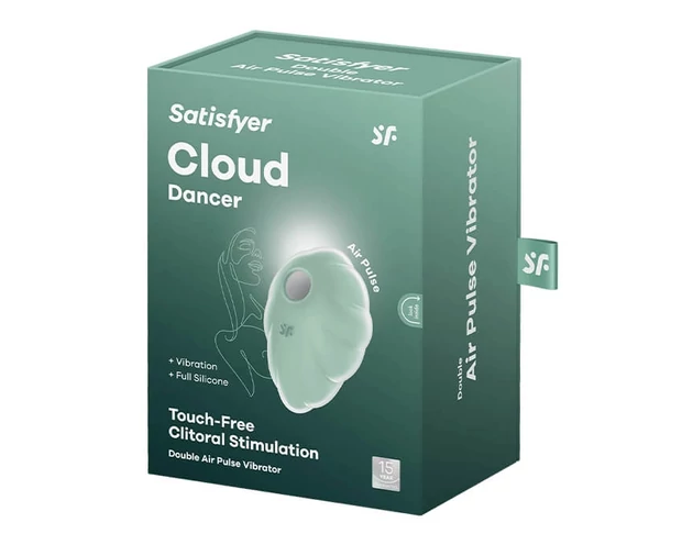 Satisfyer Cloud Dancer - akkus léghullámos csiklóizgató (menta)
