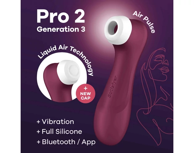 Satisfyer Pro 2 Gen3 - okos léghullámos csiklóizgató (piros)