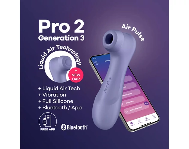 Satisfyer Pro 2 Gen3 - okos léghullámos csiklóizgató (lila)