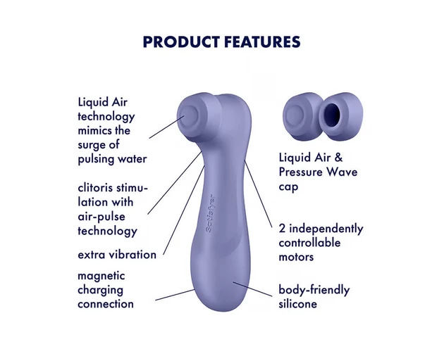Satisfyer Pro 2 Gen3 - akkus léghullámos csiklóizgató (lila)