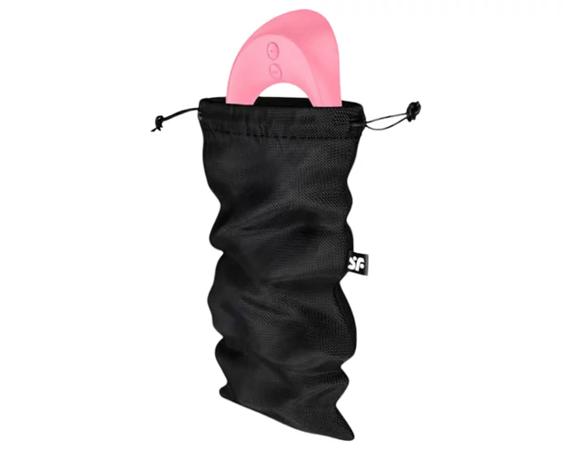 Satisfyer Treasure Bag - tároló táska - közepes (fekete)