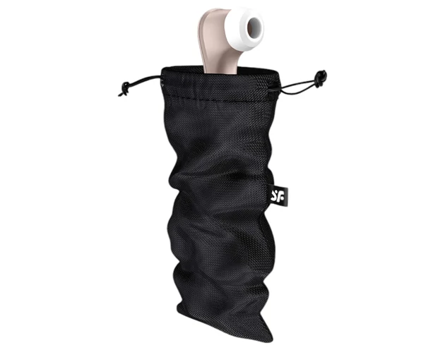 Satisfyer Treasure Bag L - tároló táska - közepes (fekete)