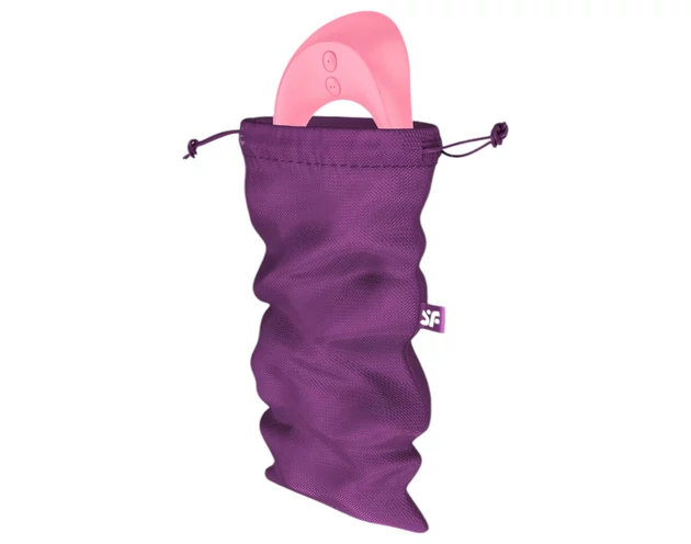 Satisfyer Treasure Bag - diszkrét tároló táska - közepes (lila)
