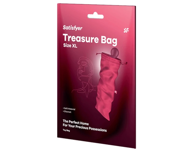 Satisfyer Treasure Bag XL - tároló táska - extra nagy (pink)