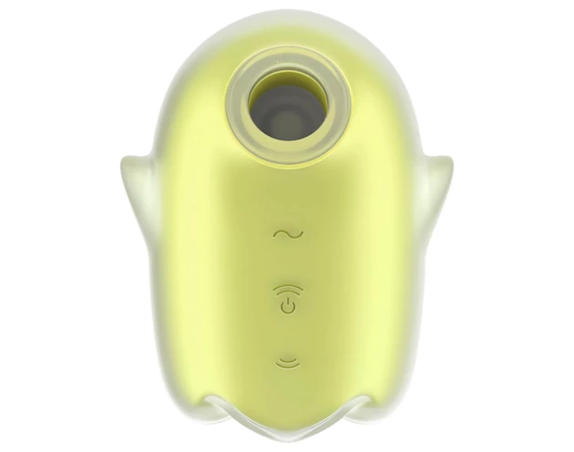 Satisfyer Glowing Ghost - világító léghullámos csiklóizgató (sárga)