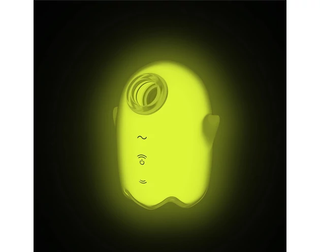 Satisfyer Glowing Ghost - világító léghullámos csiklóizgató (sárga)