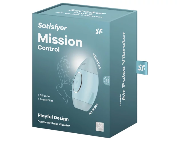Satisfyer Mission Control - léghullámos csiklóizgató (kék)