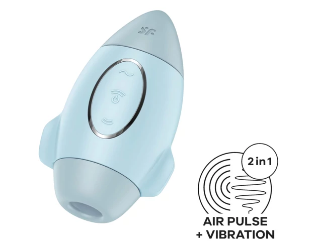 Satisfyer Mission Control - léghullámos csiklóizgató (kék)