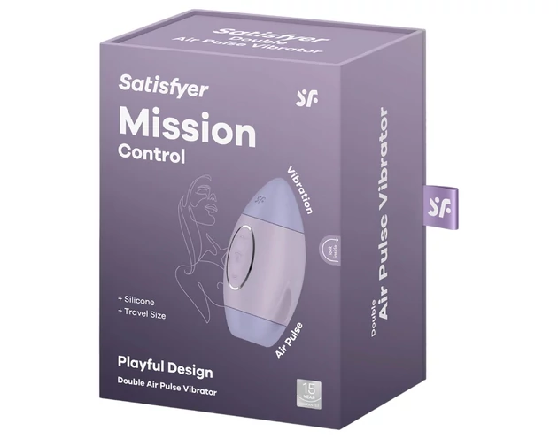 Satisfyer Mission Control - léghullámos csiklóizgató (lila)