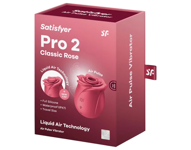 Satisfyer Pro 2 Rose Classic - léghullámos csiklóizgató (piros)