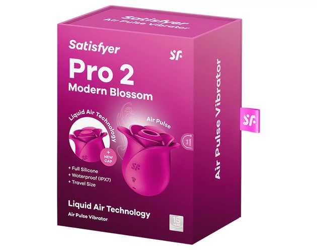 Satisfyer Pro 2 Modern Blossom - léghullámos csiklóizgató (pink)