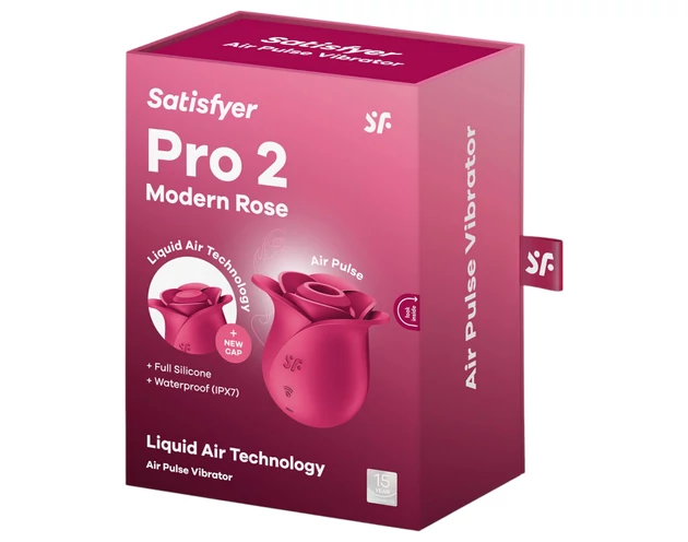 Satisfyer Pro 2 Rose Modern - léghullámos csiklóizgató (piros)