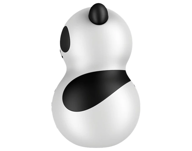 Satisfyer Pocket Panda - léghullámos csiklóizgató (fekete)