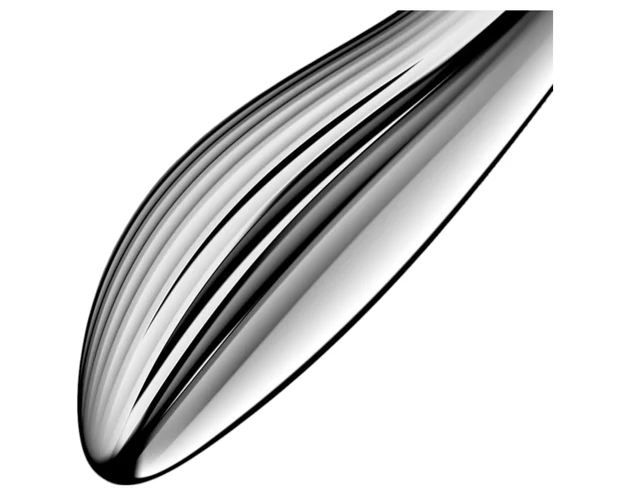 Satisfyer Pure Gravity 1 - bordázott acéldildó (ezüst)