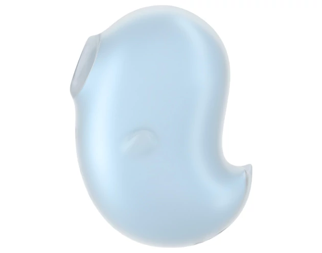 Satisfyer Cutie Ghost - akkus, léghullámos csiklóizgató (kék)
