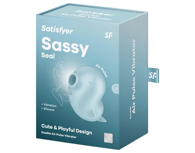 Satisfyer Sassy Seal - léghullámos csiklóizgató (türkiz)