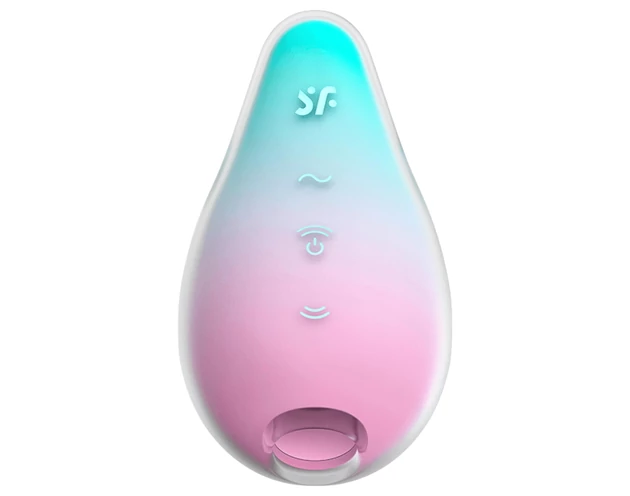 Satisfyer Mermaid Vibes - léghullámos csiklóizgató (menta-pink)