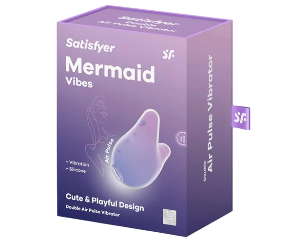 Satisfyer Mermaid Vibes - léghullámos csiklóizgató (lila-pink)