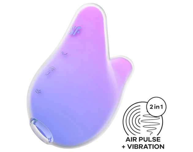 Satisfyer Mermaid Vibes - léghullámos csiklóizgató (lila-pink)