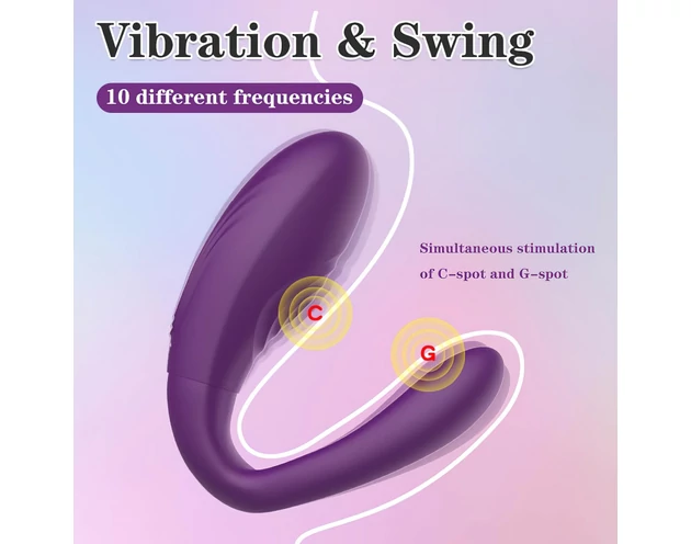 Mrow - akkus, vízálló 3 motoros párvibrátor (lila)