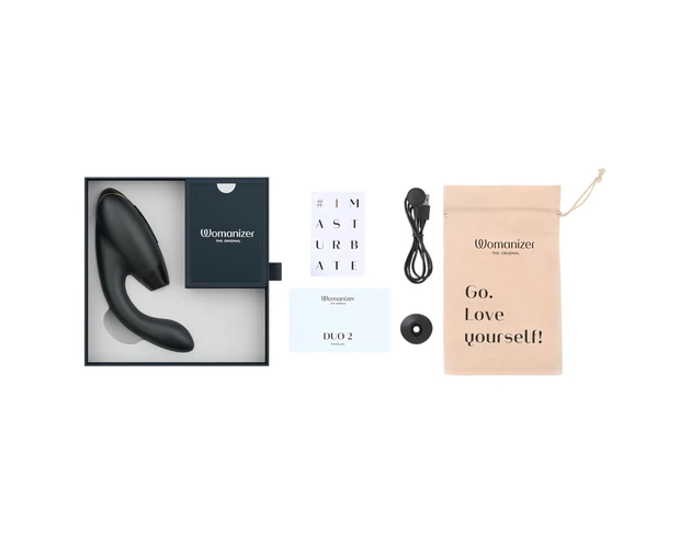 Womanizer Duo 2 - 2in1 G-pont vibrátor (fekete)