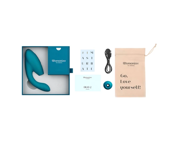 Womanizer Duo 2 - 2in1 G-pont vibrátor (zöld)