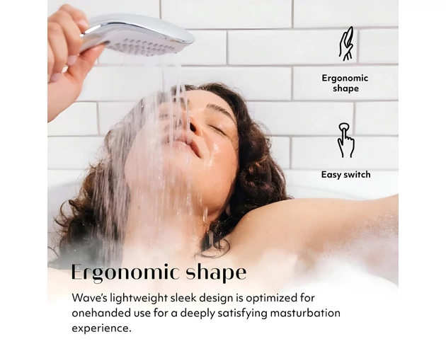 Womanizer Wave - masszírozó zuhanyfej (fehér)