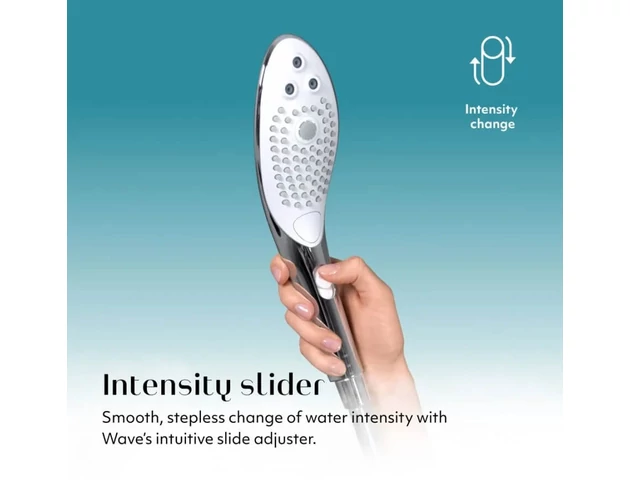 Womanizer Wave - masszírozó zuhanyfej (króm)