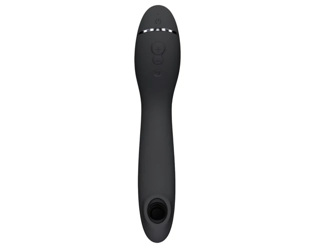 Womanizer OG - akkus, léghullámos 2in1 vibrátor (fekete)