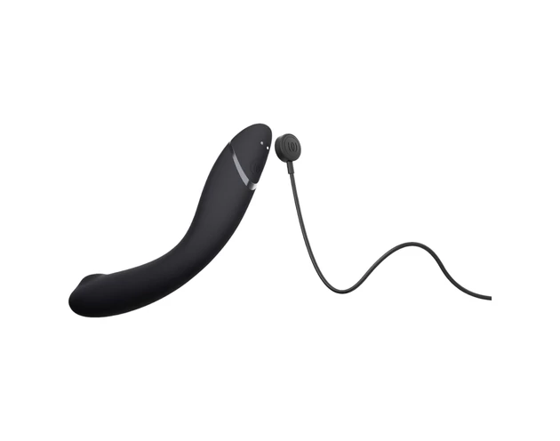 Womanizer OG - akkus, léghullámos 2in1 vibrátor (fekete)