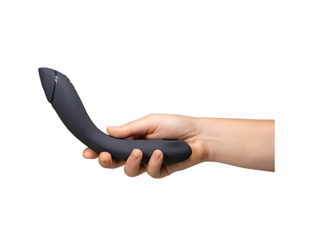Womanizer OG - akkus, léghullámos 2in1 vibrátor (fekete)
