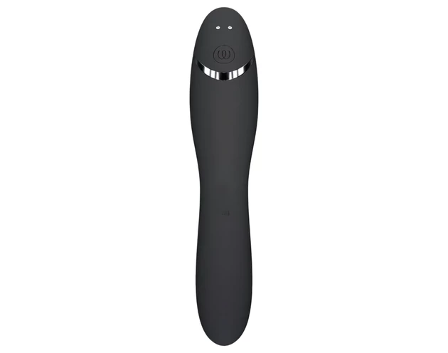 Womanizer OG - akkus, léghullámos 2in1 vibrátor (fekete)