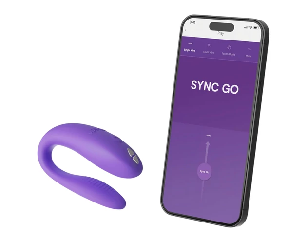 We-Vibe Sync Go - okos, akkus párvibrátor (lila)