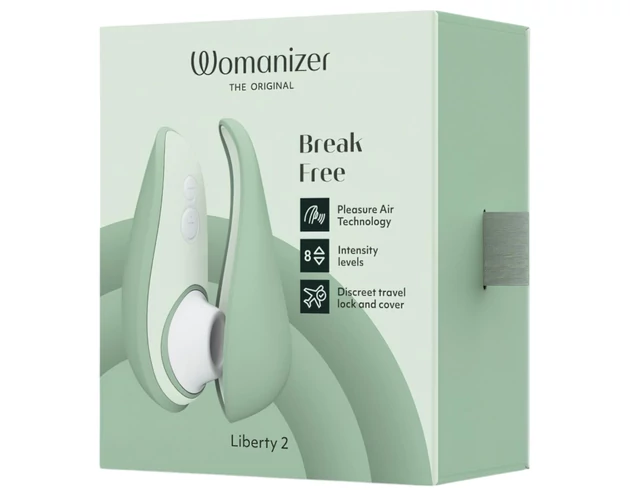 Womanizer Liberty 2 - akkus léghullámos csiklóizgató (zöld)