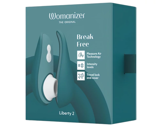 Womanizer Liberty 2 - akkus léghullámos csiklóizgató (zöld)