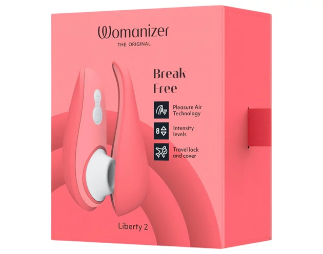 Womanizer Liberty 2 - akkus léghullámos csiklóizgató (pink)