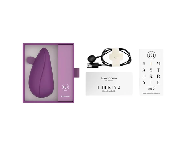 Womanizer Liberty 2 - léghullámos csiklóizgató (lila)