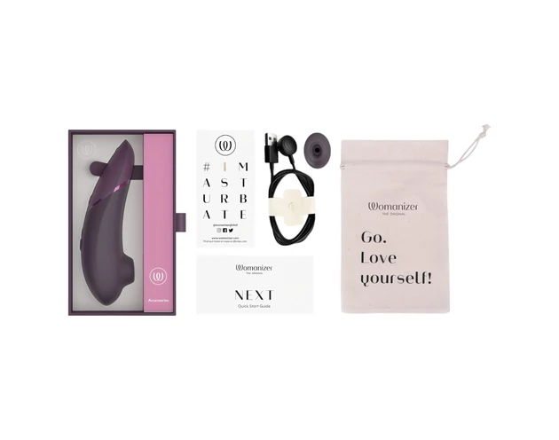 Womanizer Next - akkus, léghullámos csiklóizgató (lila)