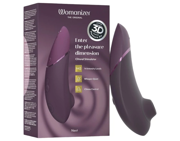 Womanizer Next - akkus, léghullámos csiklóizgató (lila)