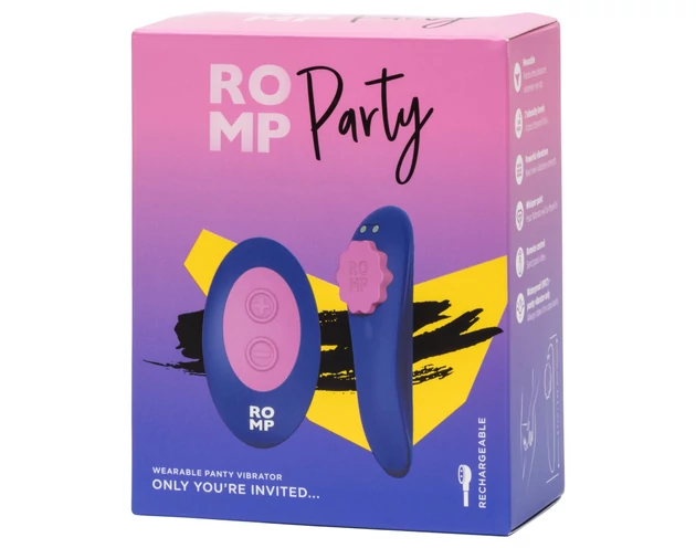 ROMP Party - távirányítós bugyivibrátor (lila)