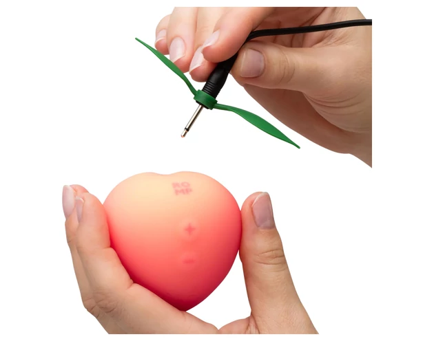 Romp Pink Peach - léghullámos vibrátor (pink)