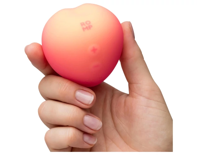 Romp Pink Peach - léghullámos vibrátor (pink)