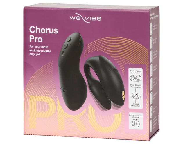 We-Vibe Chorus Pro - okos, távirányítós párvibrátor (fekete)