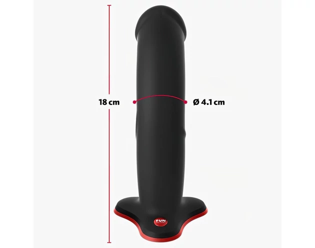 Fun Factory The Boss Stub - tapadókorongos dildó (fekete)