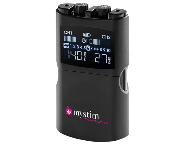 mystim Tension Lover 2 - digitális elektro szett (fekete)